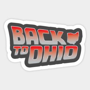 Scarlet State Back To Ohio Sticker